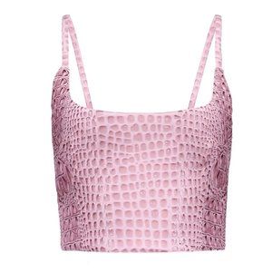 Mia Vesper Faux Croc Tiny Top